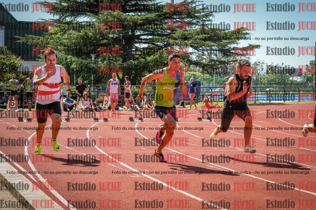 Fotos de los 100 m llanos de varones