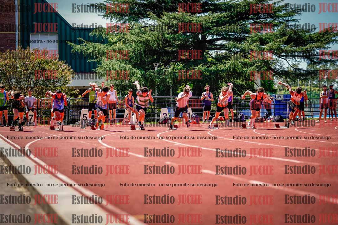 Fotos de los 100 m de varones