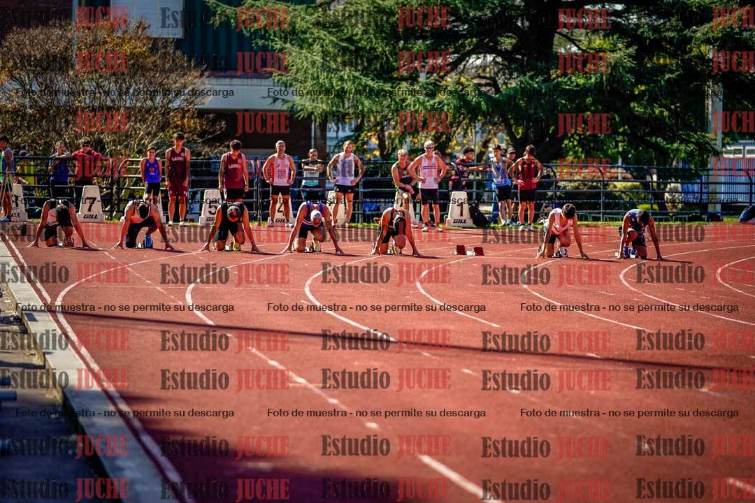 Fotos de los 100 m llanos de varones