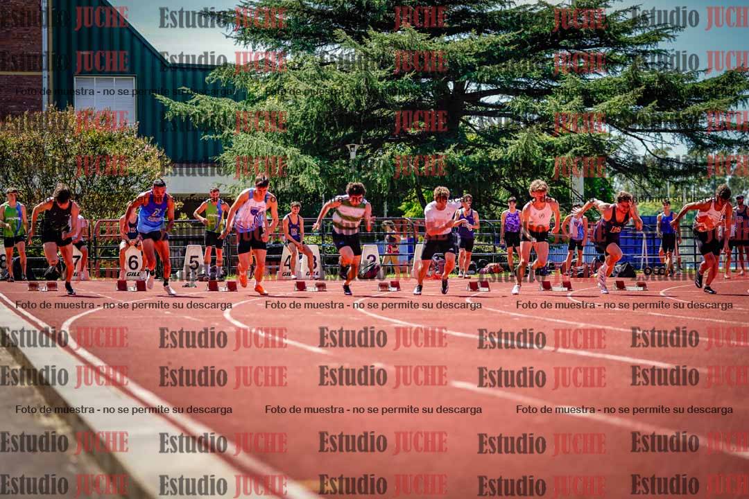 Fotos de los 100 m de varones