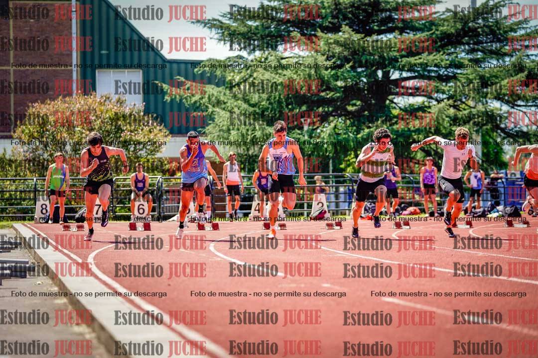 Fotos de los 100 m de varones