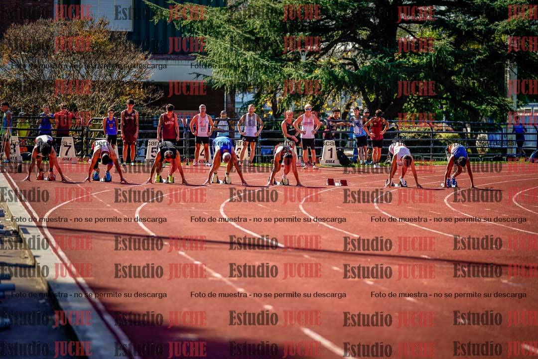 Fotos de los 100 m llanos de varones