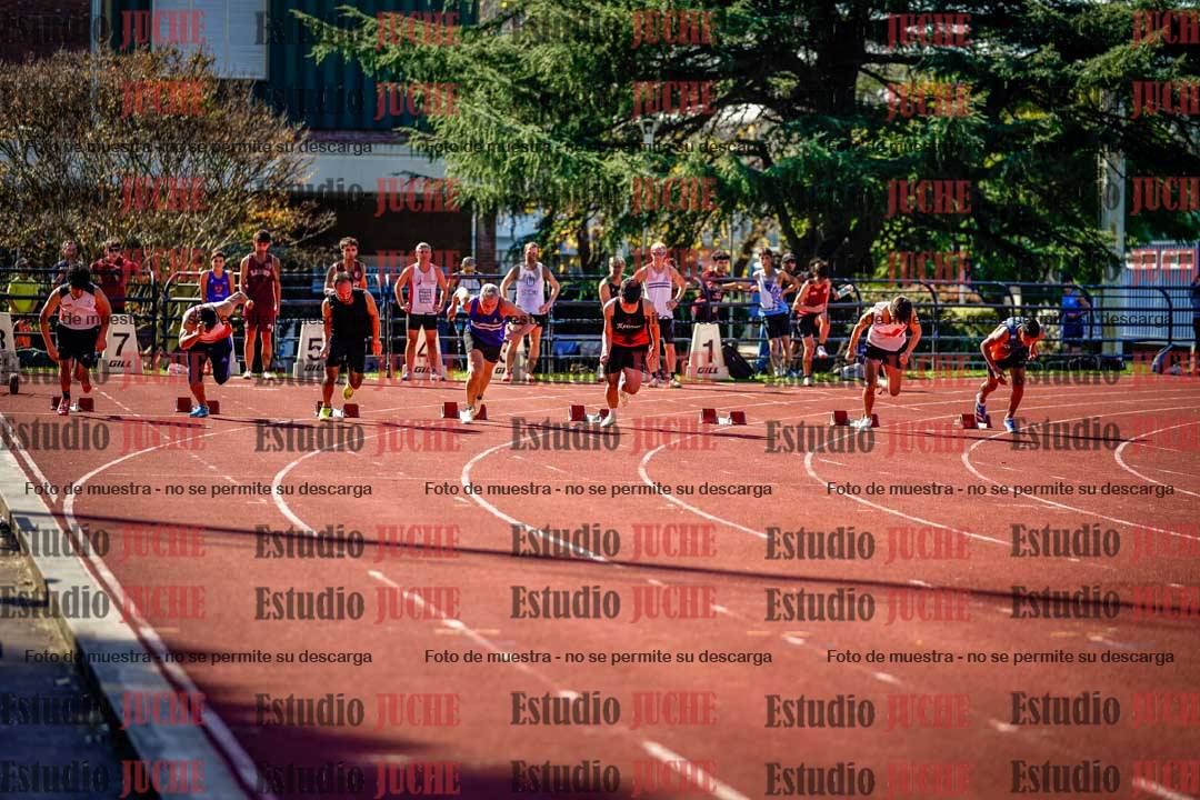 Fotos de los 100 m llanos de varones