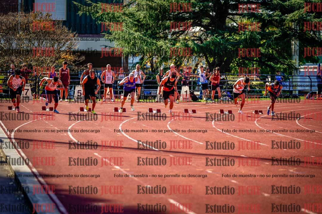 Fotos de los 100 m llanos de varones