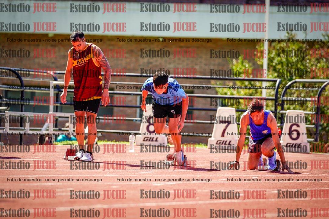 Fotos de los 100 m de varones