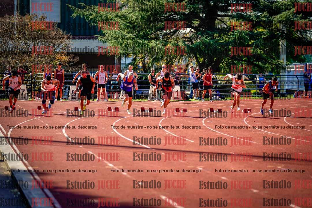 Fotos de los 100 m llanos de varones