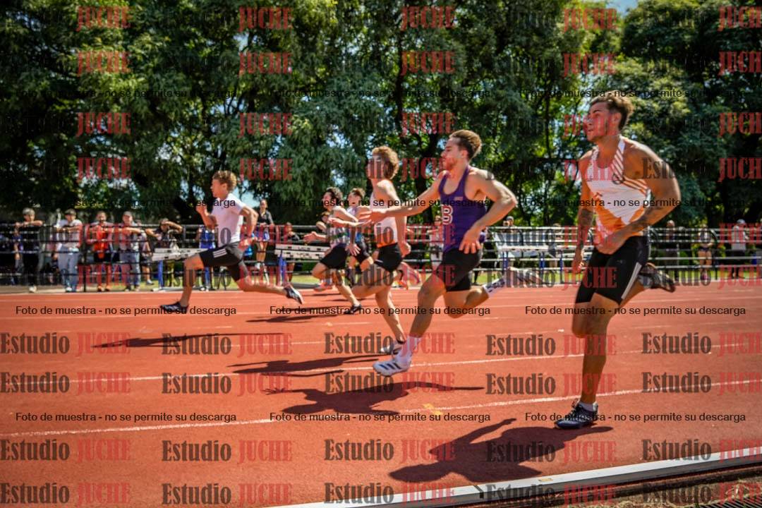 Fotos de los 100 m de varones