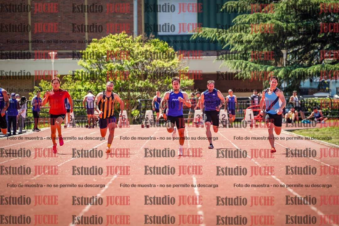 Fotos de los 100 m llanos de varones