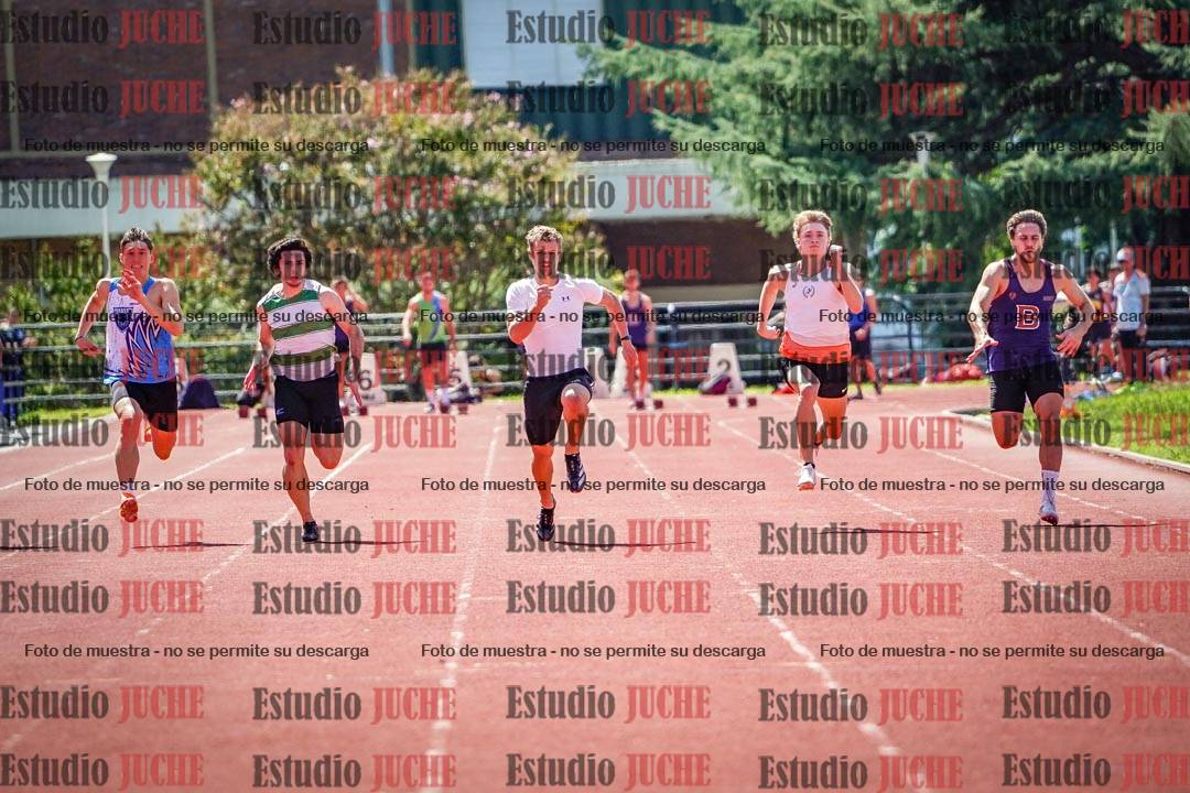 Fotos de los 100 m de varones