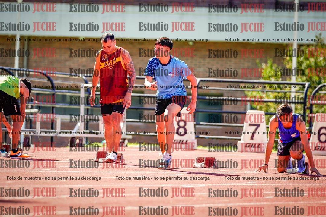 Fotos de los 100 m de varones