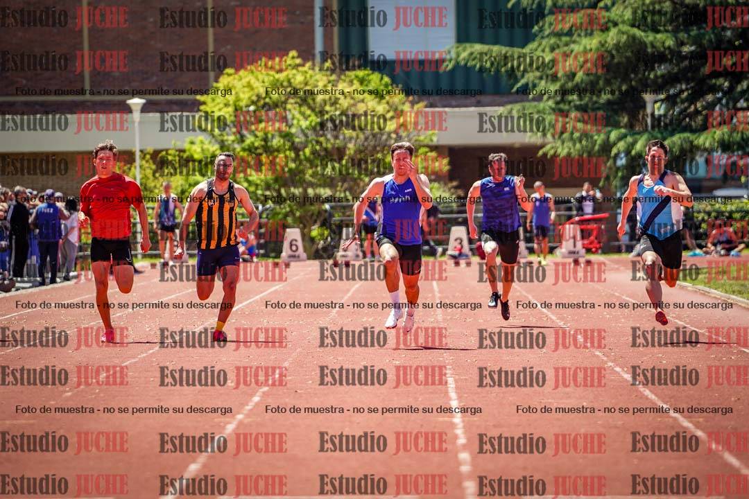 Fotos de los 100 m llanos de varones