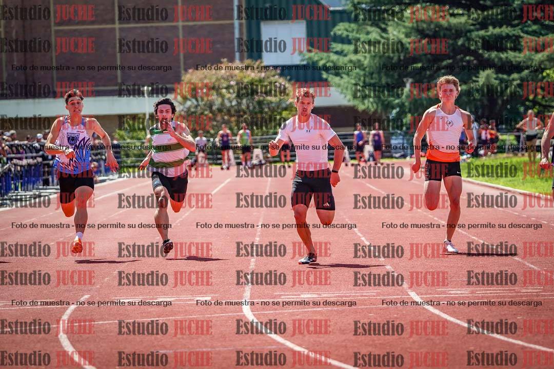 Fotos de los 100 m de varones