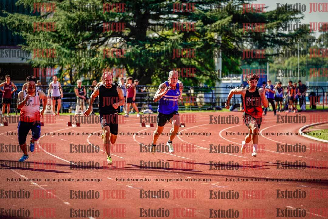 Fotos de los 100 m llanos de varones