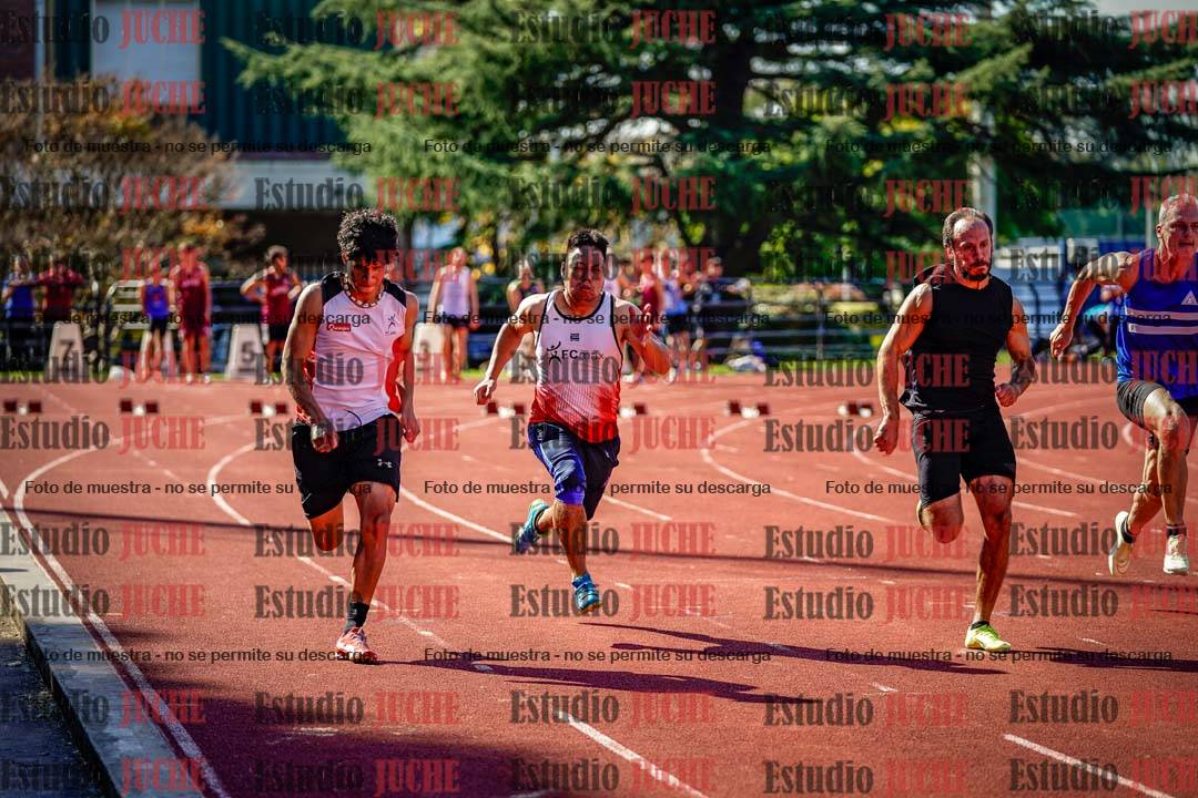 Fotos de los 100 m llanos de varones