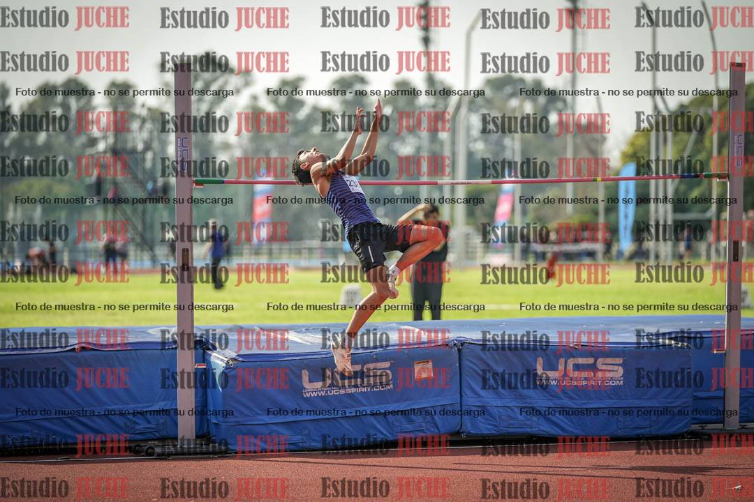 Fotos del salto en alto de varones