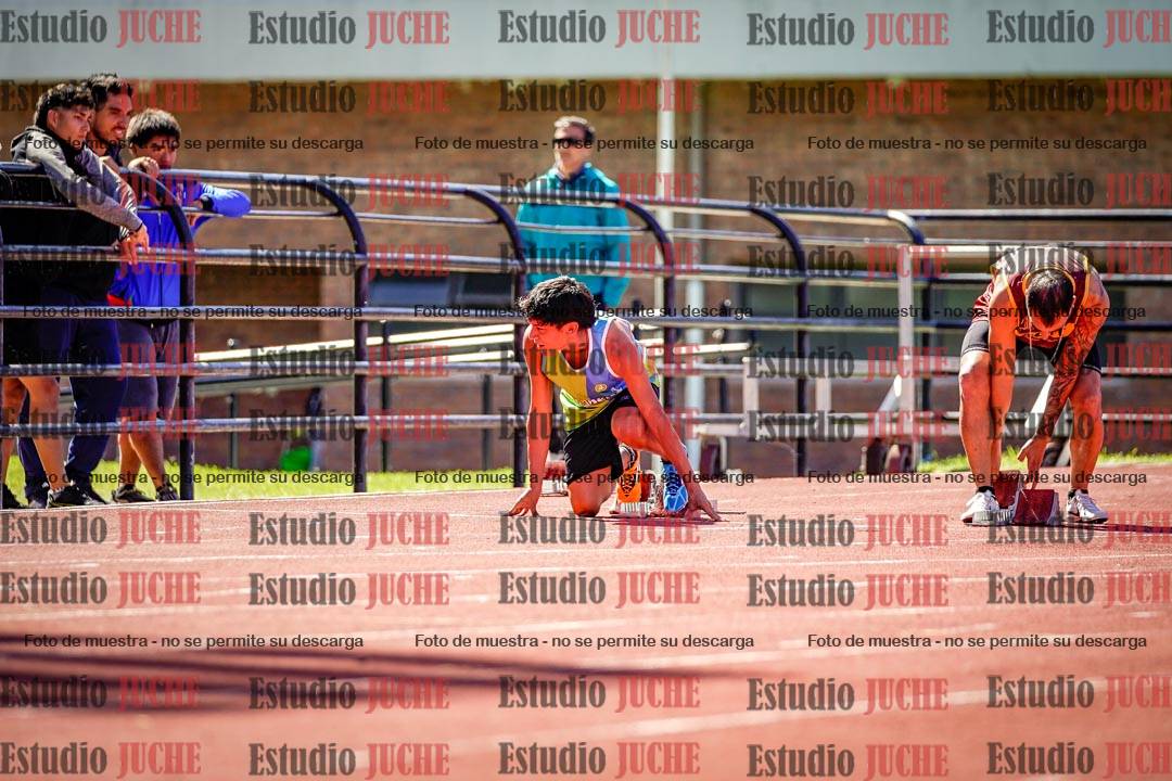 Fotos de los 100 m de varones