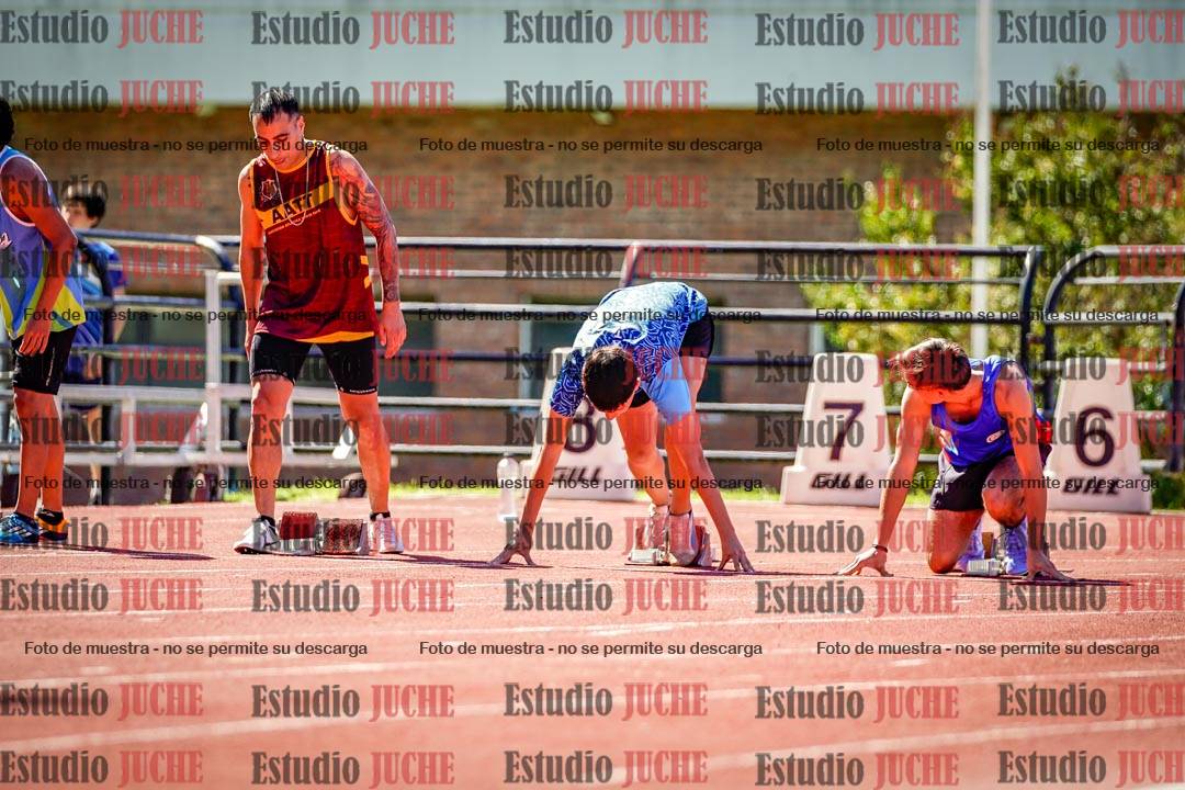 Fotos de los 100 m de varones