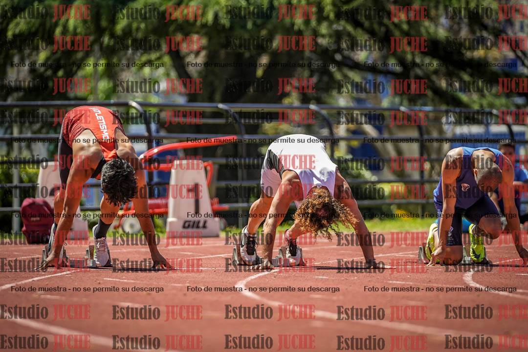 Fotos de los 100 m llanos de varones