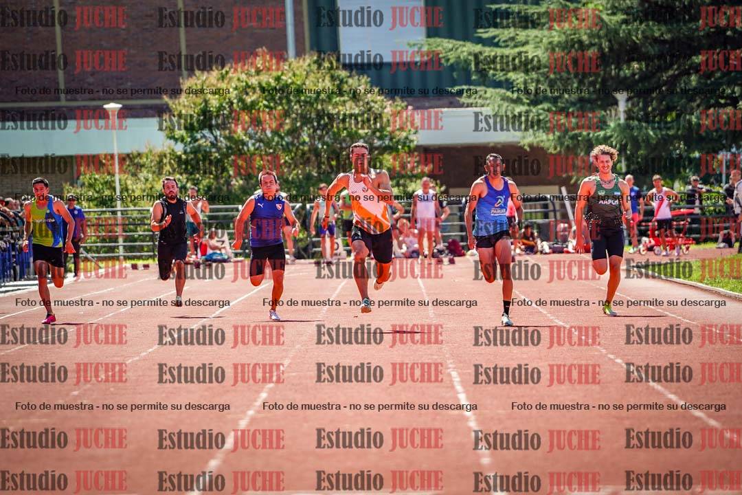 Fotos de los 100 m llanos de varones