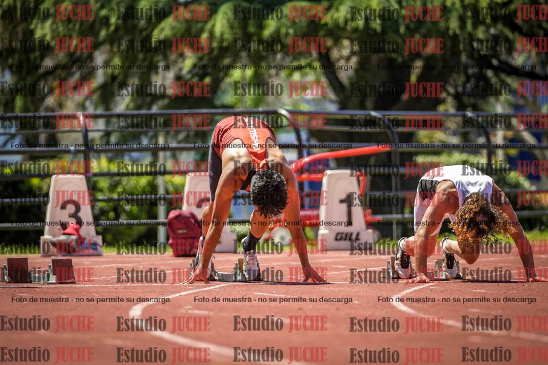Fotos de los 100 m llanos de varones
