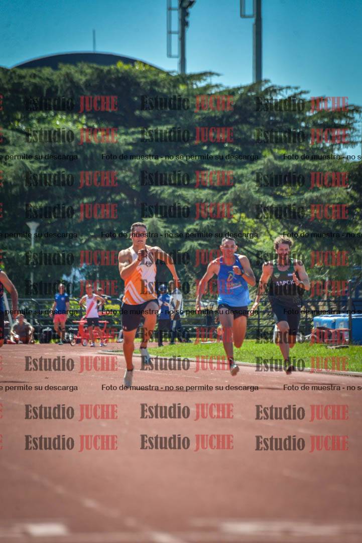 Fotos de los 100 m llanos de varones