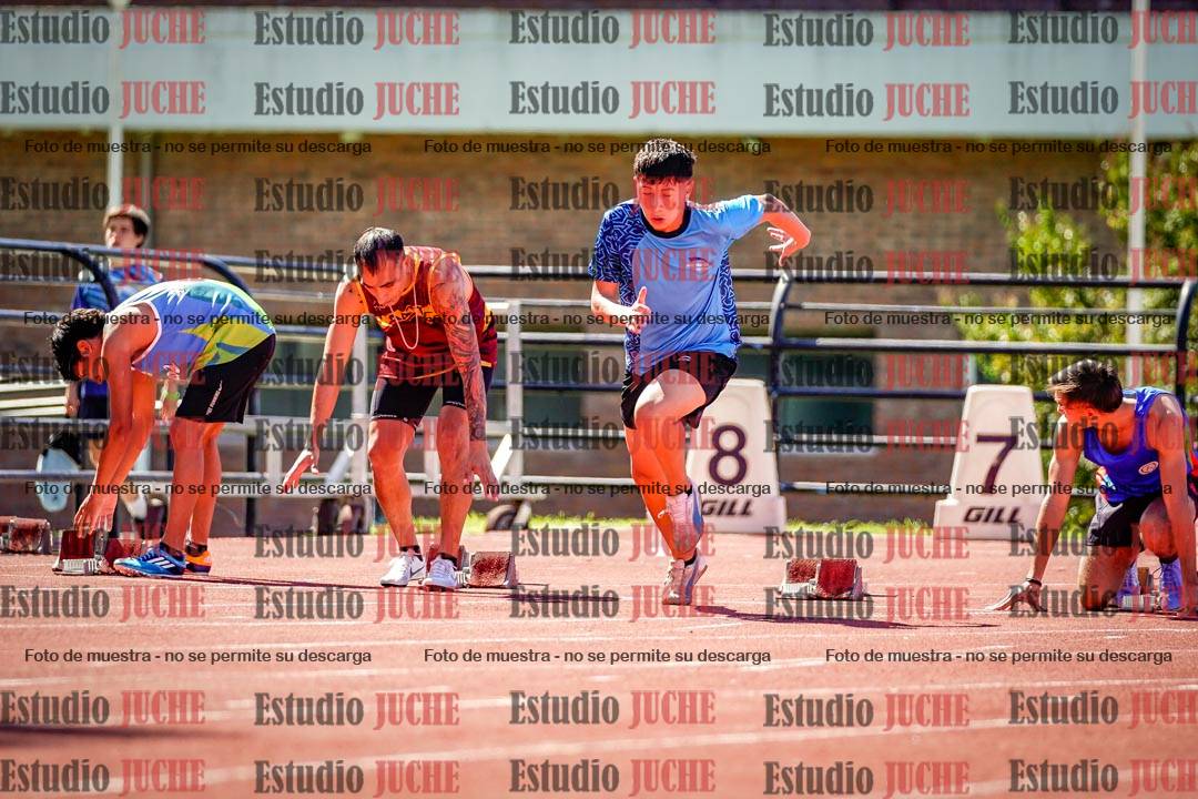 Fotos de los 100 m de varones