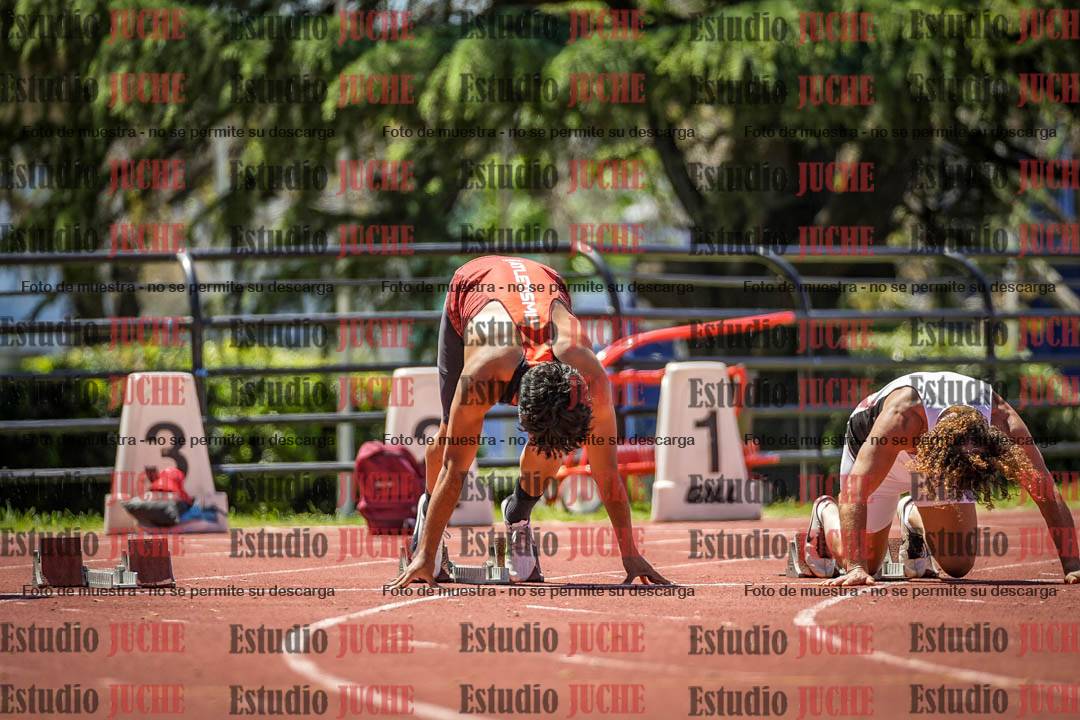 Fotos de los 100 m llanos de varones