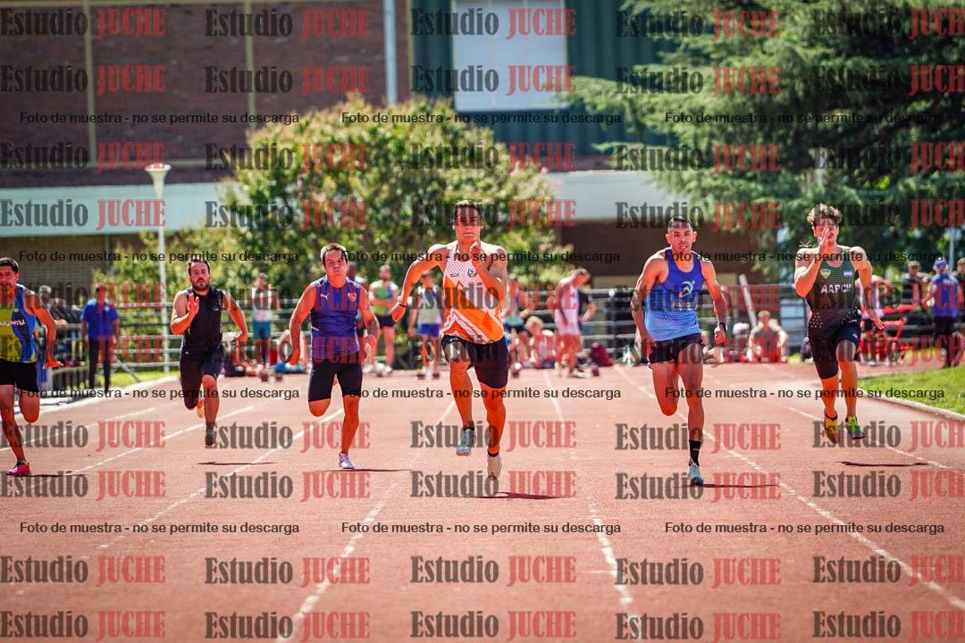 Fotos de los 100 m llanos de varones