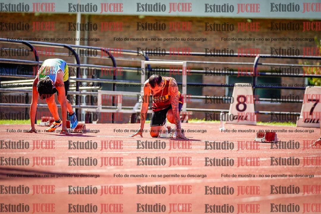 Fotos de los 100 m de varones