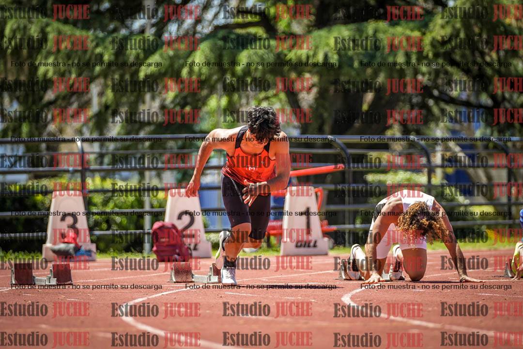 Fotos de los 100 m llanos de varones