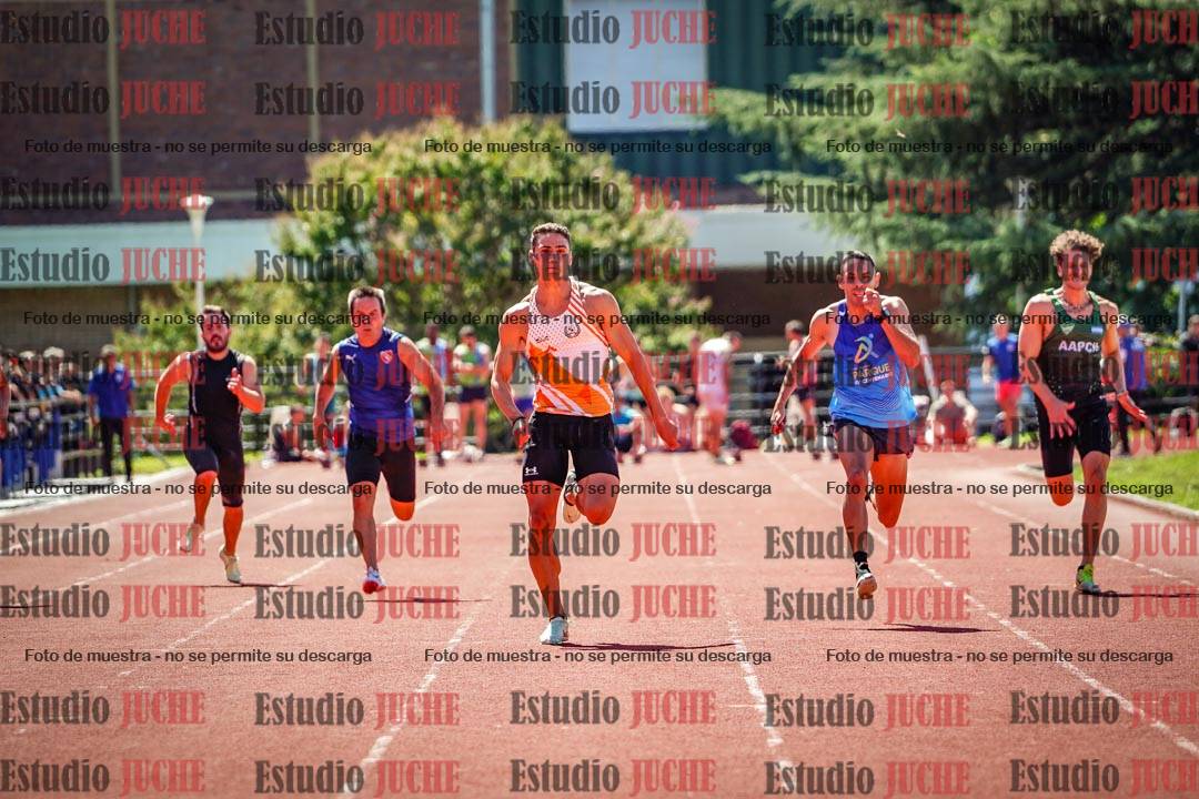 Fotos de los 100 m llanos de varones
