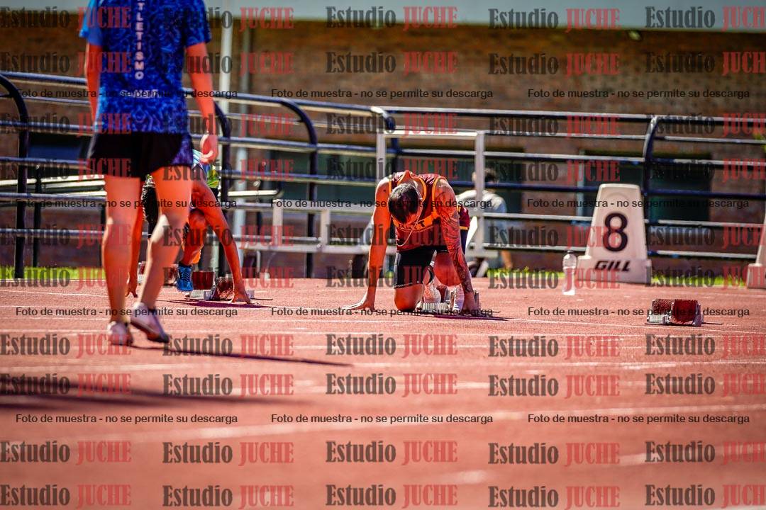 Fotos de los 100 m de varones