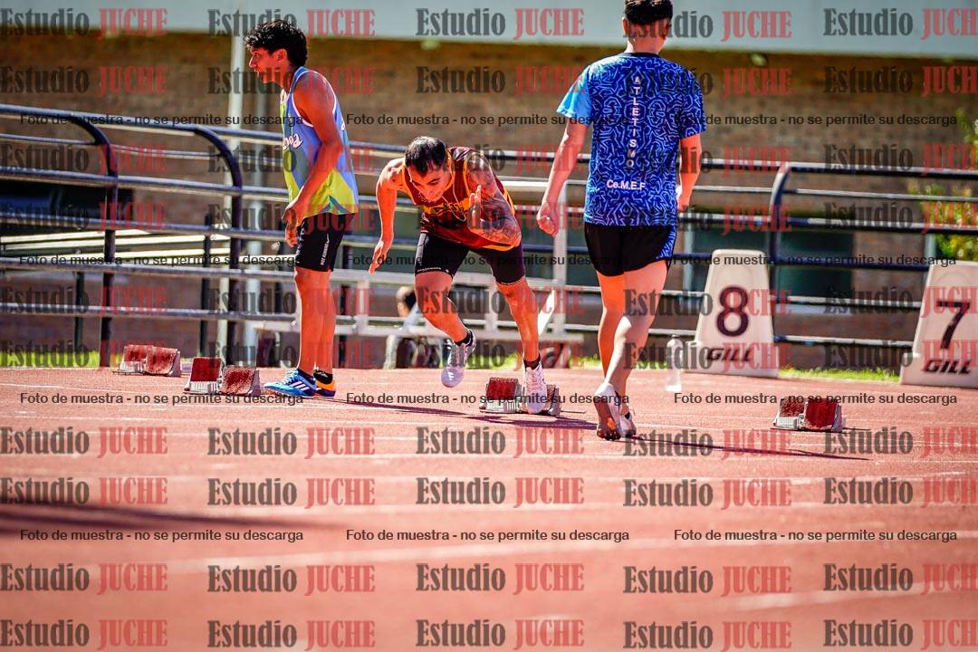 Fotos de los 100 m de varones