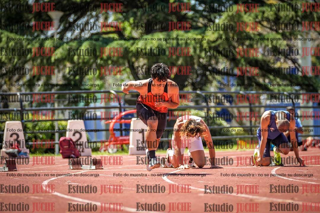 Fotos de los 100 m llanos de varones