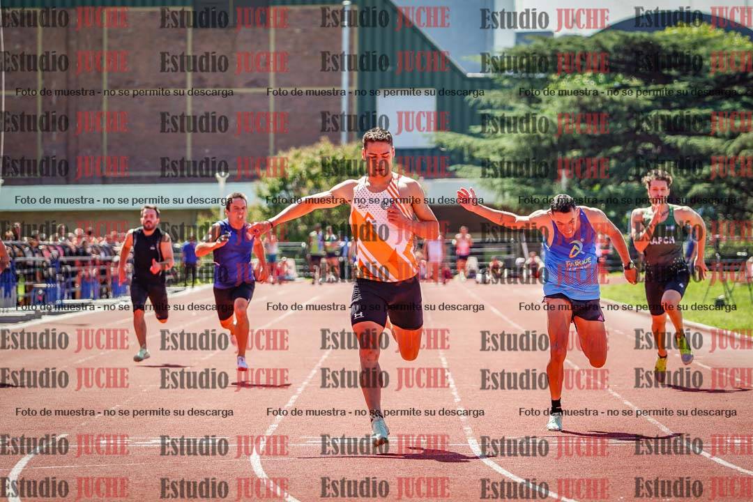 Fotos de los 100 m llanos de varones