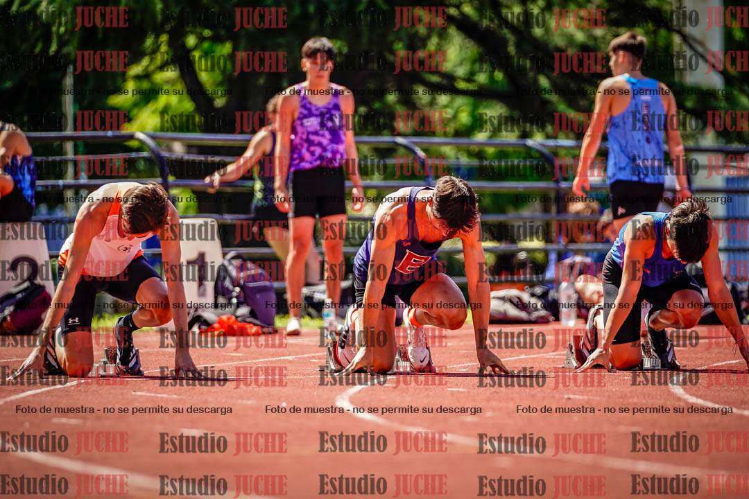 Fotos de los 100 m de varones