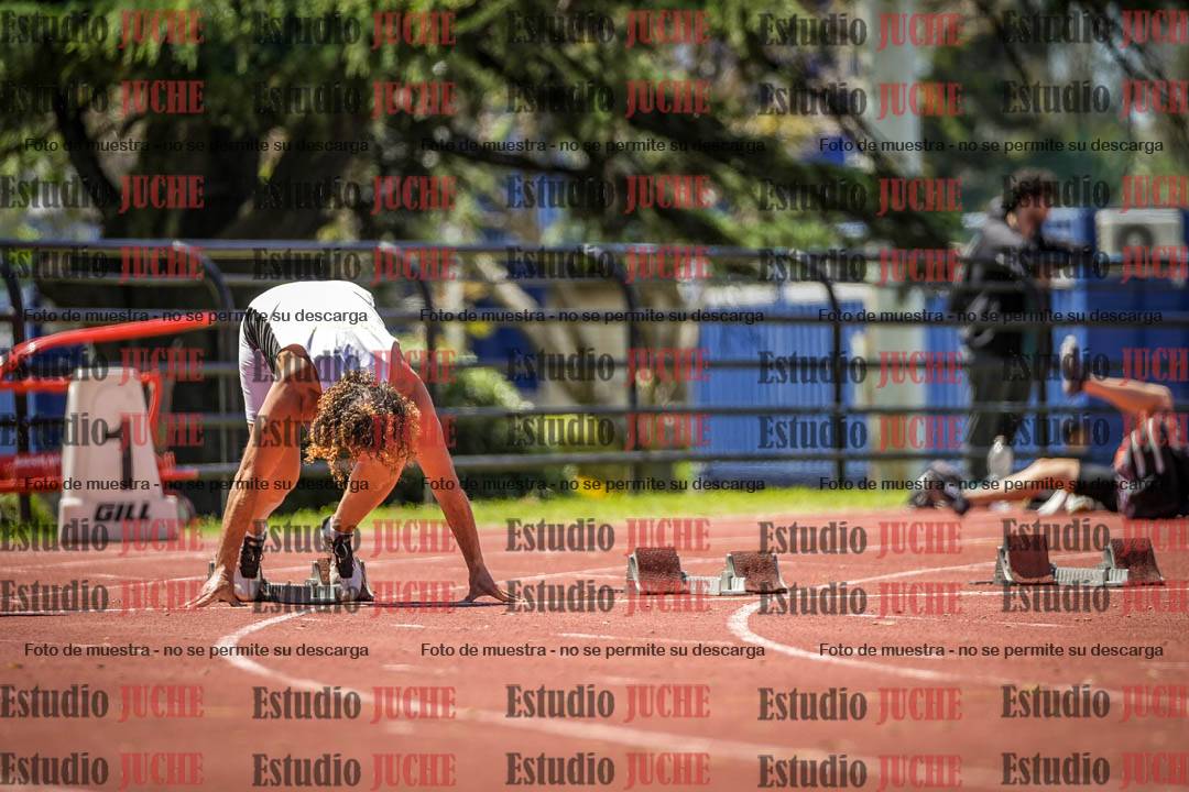 Fotos de los 100 m llanos de varones
