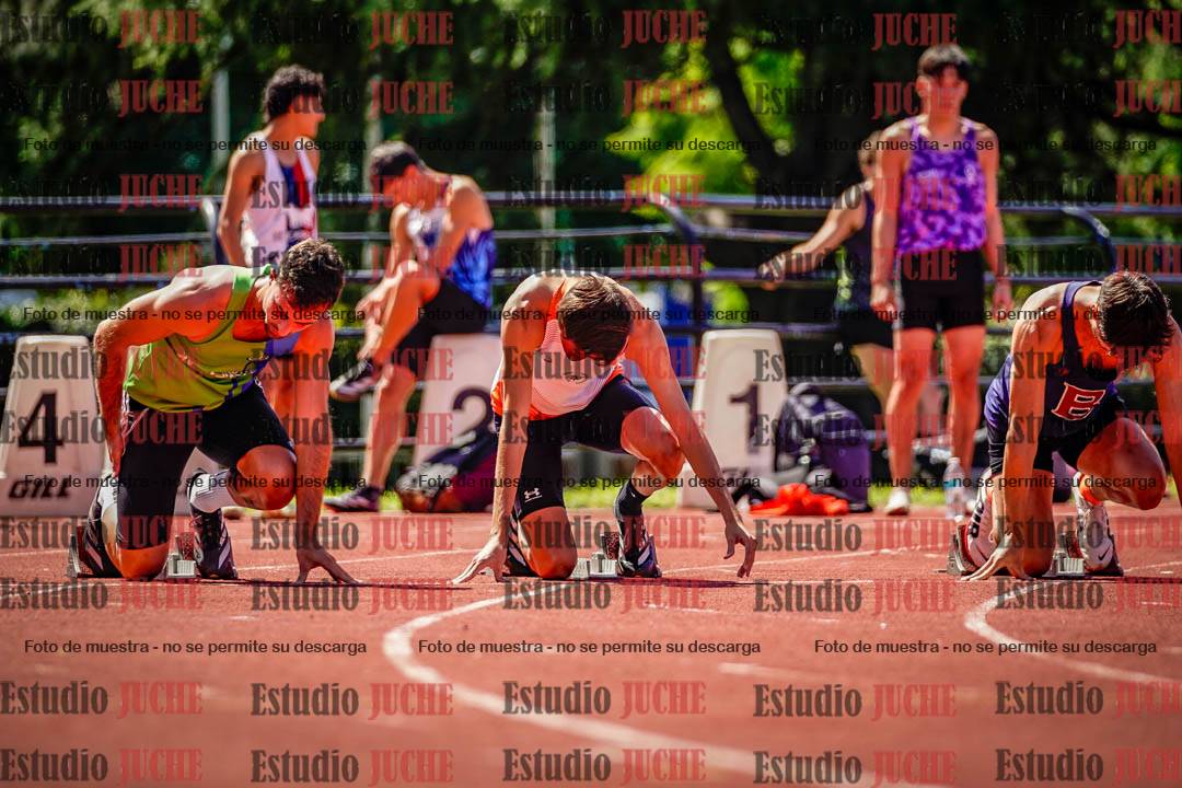Fotos de los 100 m de varones