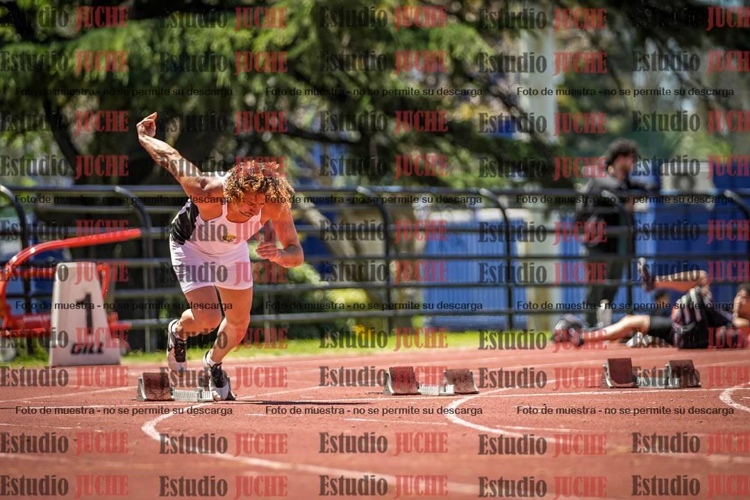 Fotos de los 100 m llanos de varones