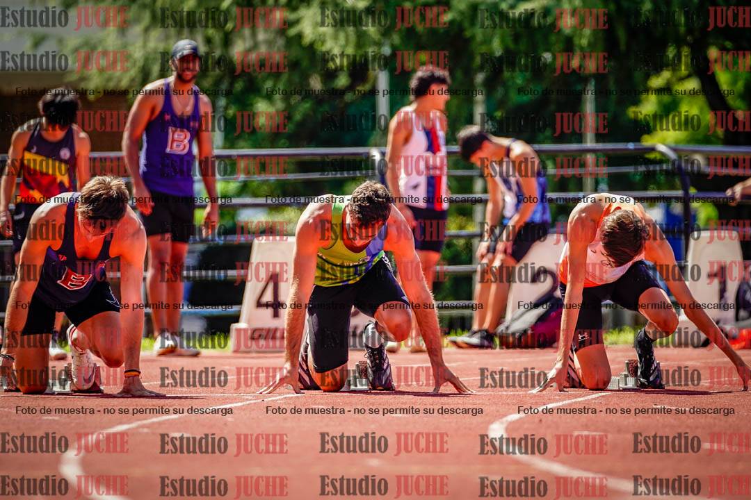 Fotos de los 100 m de varones