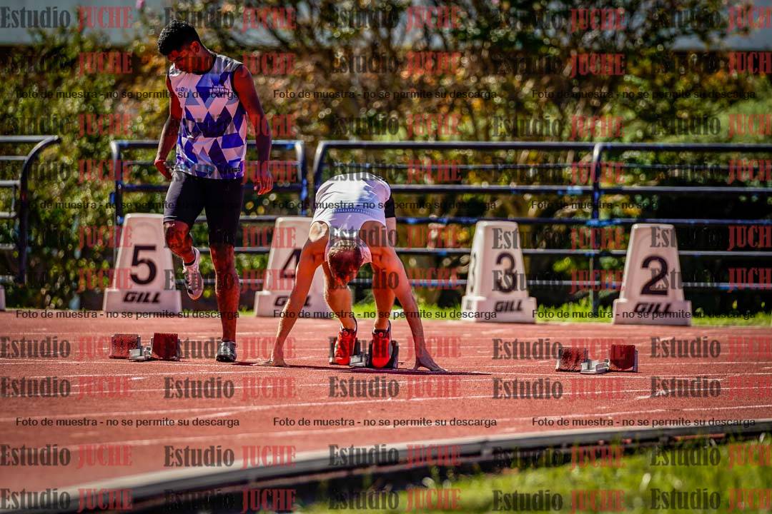 Fotos de los 100 m de varones