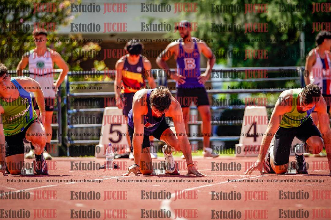 Fotos de los 100 m de varones