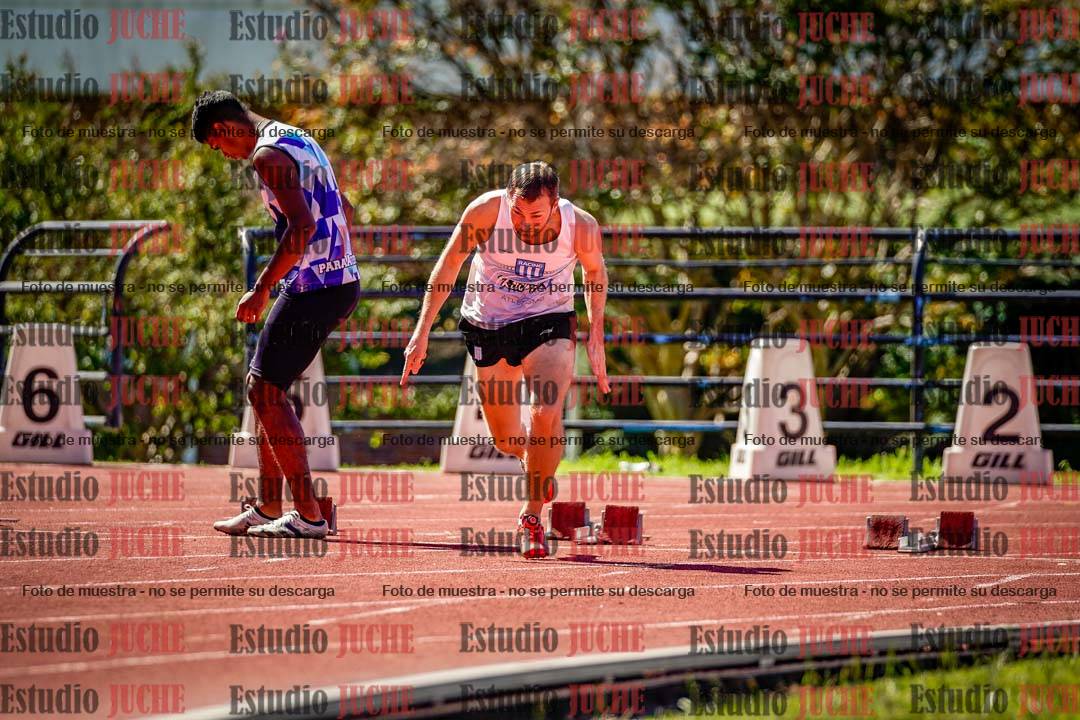 Fotos de los 100 m de varones