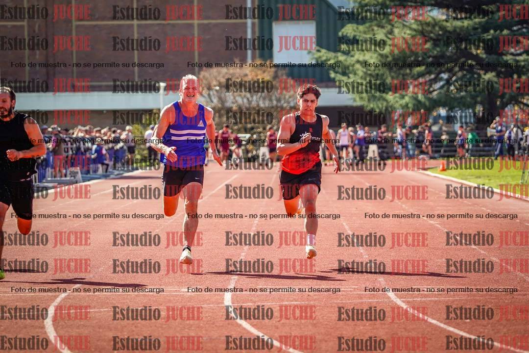 Fotos de los 100 m llanos de varones