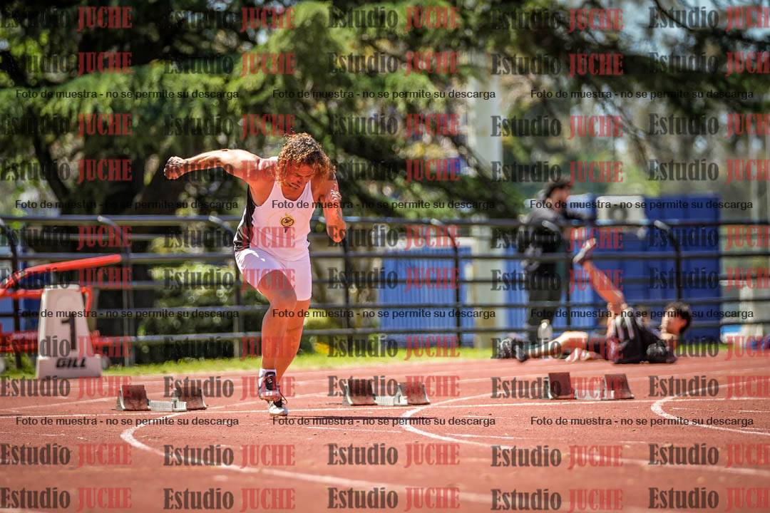 Fotos de los 100 m llanos de varones