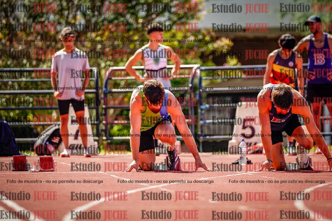 Fotos de los 100 m de varones