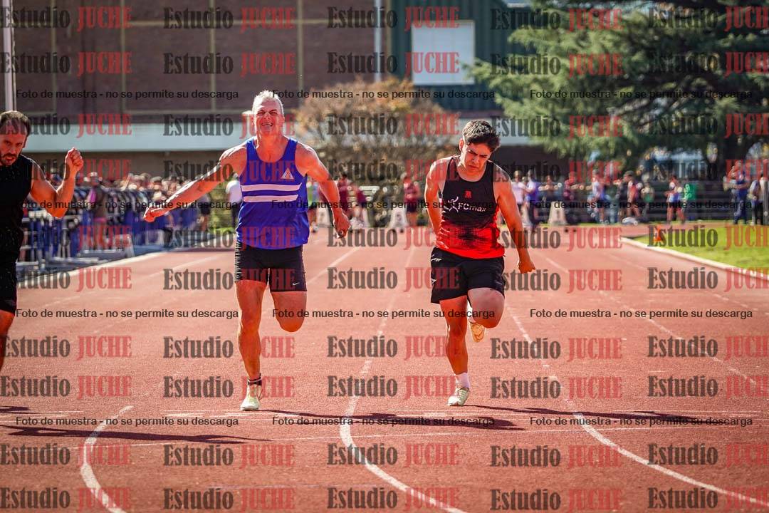 Fotos de los 100 m llanos de varones