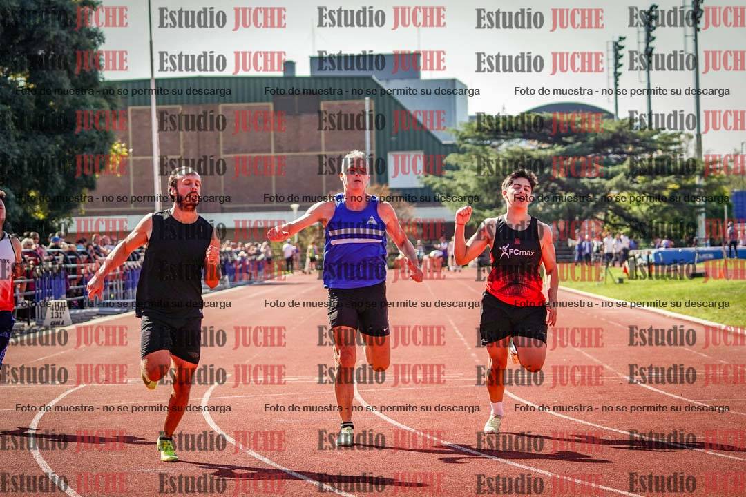 Fotos de los 100 m llanos de varones