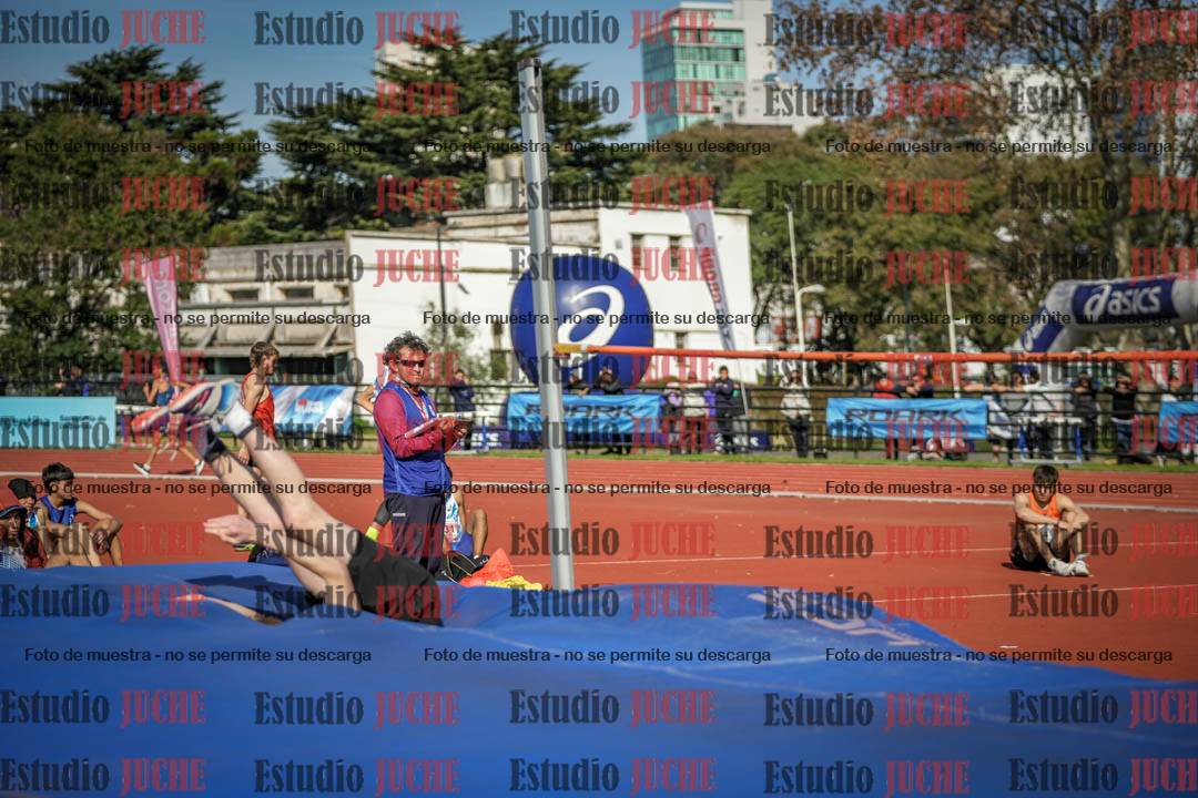 Fotos del salto en alto de varones