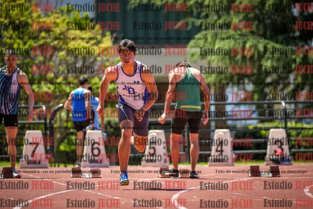 Fotos de los 100 m llanos de varones